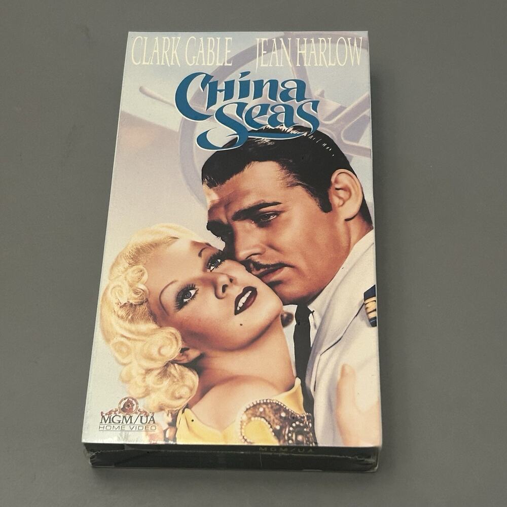 VHS China Seas (1935) Clark Gable, Jean Harlow MGM/UA 1990 Release